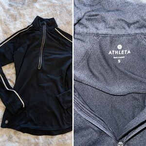 Athleta Black Running Top